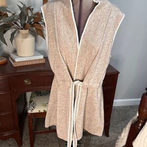 Elegant Tan Sleeveless Vest